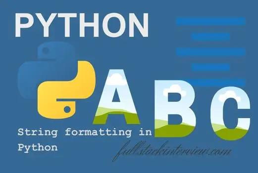 How to format strings in Python