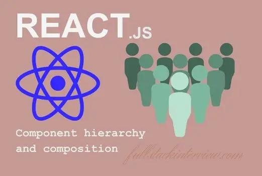 How the React component hierarchy and composition works